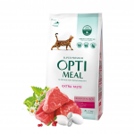Optimeal Veal sausas pa&scaron;aras su ver&scaron;iena katėms, 1.5 kg