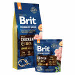 Brit Premium by Nature Junior M sausas maistas &scaron;unims, 15 kg