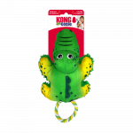 KONG Cozie Tuggz aligatorius žaislas &scaron;unims, M/L