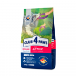 Club4Paws Active sausas pa&scaron;aras vidutinių veislių &scaron;unims, 5 kg