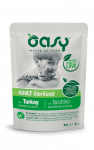Oasy Adult Sterilized Turkey gulia&scaron;as su kalakutiena suaugusioms sterilizuotoms katėms, 85 g