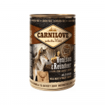 Carnilove Wild Meat Venison & Reindeer konservai &scaron;unims, 400 g