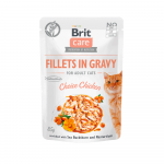 Brit Care Cat Fillets in Gravy Choice Chicken konservai su vi&scaron;tiena katėms, 85 g