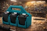 Makita 18V akumuliatorių laikiklis su rankena &ndash; 6 vietos