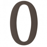 Namo numeris 0, 180mm juoda sp.