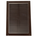 Ventiliacinės grotelės VENTS MV125-1SR, 170x238mm ruda sp.