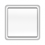 Perjungiklis VILMA Standard ST150, 1 mygtuko balta sp.