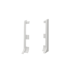 Grindjuostės užbaigimai PVC LINELA, 2vnt &scaron;viesiai pilka sp. (413)