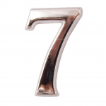 Klijuojamas buto numeris Nr. 7, 55mm chromo sp.