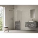 Du&scaron;o kabina RAVAK Walk-In Air Wall, 90cm blizgi ir skaidrus stiklas