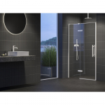 COSD2-110, baltas matinis+stiklas Transparent