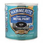Metalo dažai HAMMERITE Satin Finish, 750ml juoda sp.