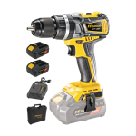 Akumuliatorinis suktuvas-gręžtuvas FF GROUP CHD/60-BL 20V Pro, 2x4,0Ah su priedais