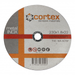Metalo pjovimo diskas CORTEX WA 60 TBF F41 80m/s, 230x1,8x22,2mm