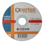 Metalo pjovimo diskas CORTEX A 30 RBF F41 80m/s, 115x1,6x22,2mm