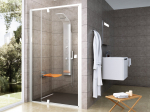 PDOP2-100 balta/balta+stiklas Transparent