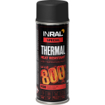 Atsparūs kar&scaron;čiui aerozoliniai dažai INRAL Thermal, 400ml juoda sp.