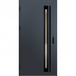 Lauko durys su stiklu TH78 TREBUR1 RP kairinės, 977x2101mm antracito sp.