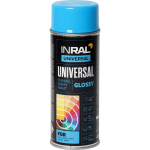 Aerozoliniai dažai INRAL UNIVERSAL,&scaron;viesiai mėlyna (RAL5012), 400ml