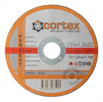 Metalo pjovimo diskas CORTEX Perfect F41 80M/S, 125x1,2x22,2