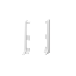 Grindjuostės užbaigimai PVC LINELA, 2vnt balta sp. (401)