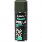 Aerozoliniai dažai INRAL Camouflage, 400ml brinzinė žalia sp. matiniai