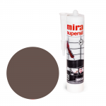 Sanitarinis silikonas MIRA Supersil, 300ml tamsiai ruda sp. (147)