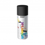 Aerozolinė emalė BIODUR Universal, 400ml juoda blizgi sp. RAL9005