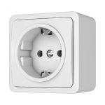 Ki&scaron;tukinis lizdas su įžeminimu VILMA Style Plus SL250, 1 ki&scaron;tukas balta sp.