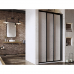 Du&scaron;o durys RAVAK Supernova ASDP3, 100x198cm juoda sp. ir plastikas Pearl