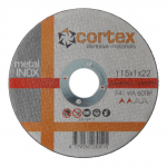 Metalo pjovimo diskas CORTEX WA 60 TBF F41 80m/s, 115x1x22,2mm