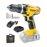 Akumuliatorinis suktuvas-gręžtuvas FF GROUP CDD/35 20V PLUS, 2,0Ah su dėklu