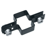 Tvoros stulpo apkabos komplektas STANDART 8770 cinkuotas, 6x4 cm antracito sp.