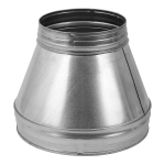 Pereiga metalinė be gumų EUROPLAT RCL120-100, &Oslash;120-&Oslash;100mm