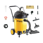 Drėgno ir sauso valymo dulkių siurblys FF GROUP WDVC 60 Pro, 1200W 60l su priedais