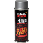 Atsparūs kar&scaron;čiui aerozoliniai dažai INRAL Thermal, 400ml aliuminio sp.