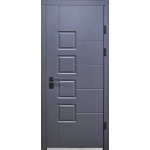 Lauko durys MAGDA T2-128 85D de&scaron;ininės, grafito sp.
