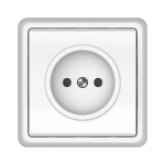 Ki&scaron;tukinis lizdas be įžeminimo VILMA Standard ST150, 1 ki&scaron;tukas balta sp.