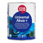Metalo ir medienos dažai VIVACOLOR Akva Semi-Gloss C bazė, 0,9l bespalviai