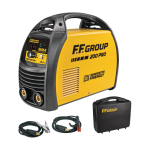 Inverterinis suvirinimo aparatas FF GROUP DWM 200 Pro, TIG / MMA
