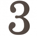 Namo numeris 3, 180mm juoda sp.