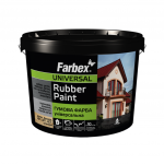 Dažai FARBEX Farba Gumova, 3,5kg balta sp.