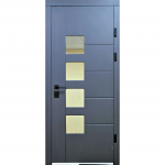 Lauko durys MAGDA T2-128ST D85 de&scaron;ininės, grafito sp.