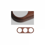 Trivietis rėmelis vir&scaron;tinkinis : Rankenėlės medžiaga - LLinas - Lakuotas bukas