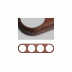 Keturvietis rėmelis vir&scaron;tinkinis : Rankenėlės medžiaga - LLinas - Lakuotas bukas