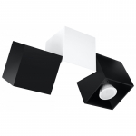 Plafonas OPTIK NERO 3 : Spalva - Juoda/Balta