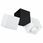 Plafonas OPTIK BIANCO 3 : Spalva - Juoda/Balta
