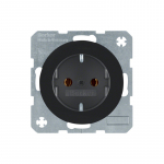 Elektros lizdas Berker R.1/R.3 : Rozetės tipas - 45&deg; su dangteliu, Spalva - Balta