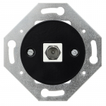 Juodas TV arba SAT lizdas : Spalva - Juoda, TV / SAT / RJ45 lizdas - TV