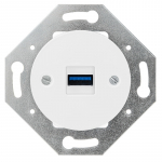 Baltas USB lizdas su krovimu : Spalva - Balta